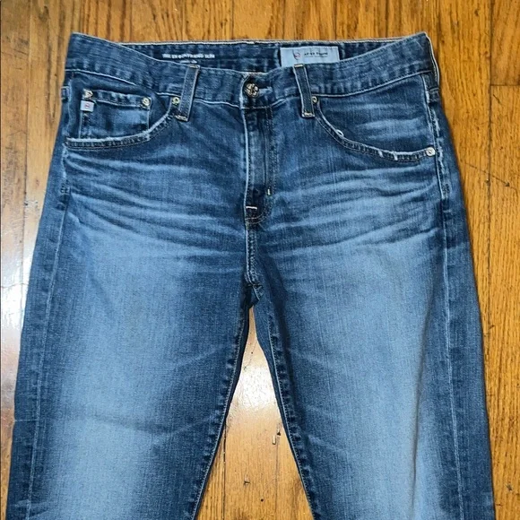 AG Adriano Goldschmied The Ex Boyfriend Slim Blue Denim Jeans Size 29 - Picture 6 of 16